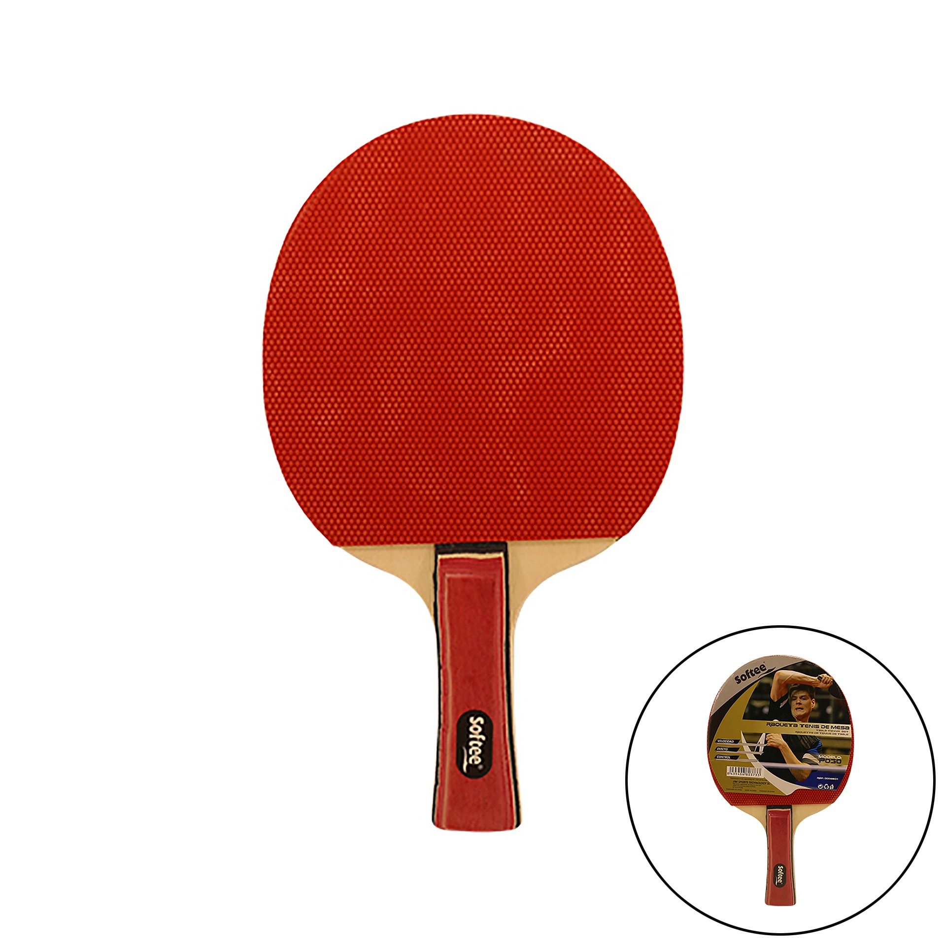 RAQUETA TENIS DE MESA SOFTEE P030