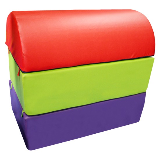 PLINTON DESMONTABLE CURVO DE ESPUMA -TRES PIEZAS- 100X60X90CM