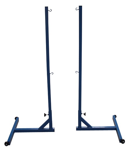 JUEGO POSTES BÁDMINTON TRASLADABLES CON CONTRAPESOS Y RUEDAS