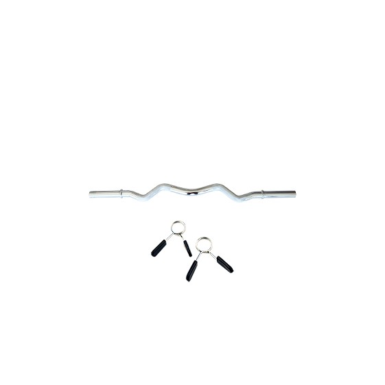 BARRA Z BÍCEPS CON FIJACIONES MUELLE