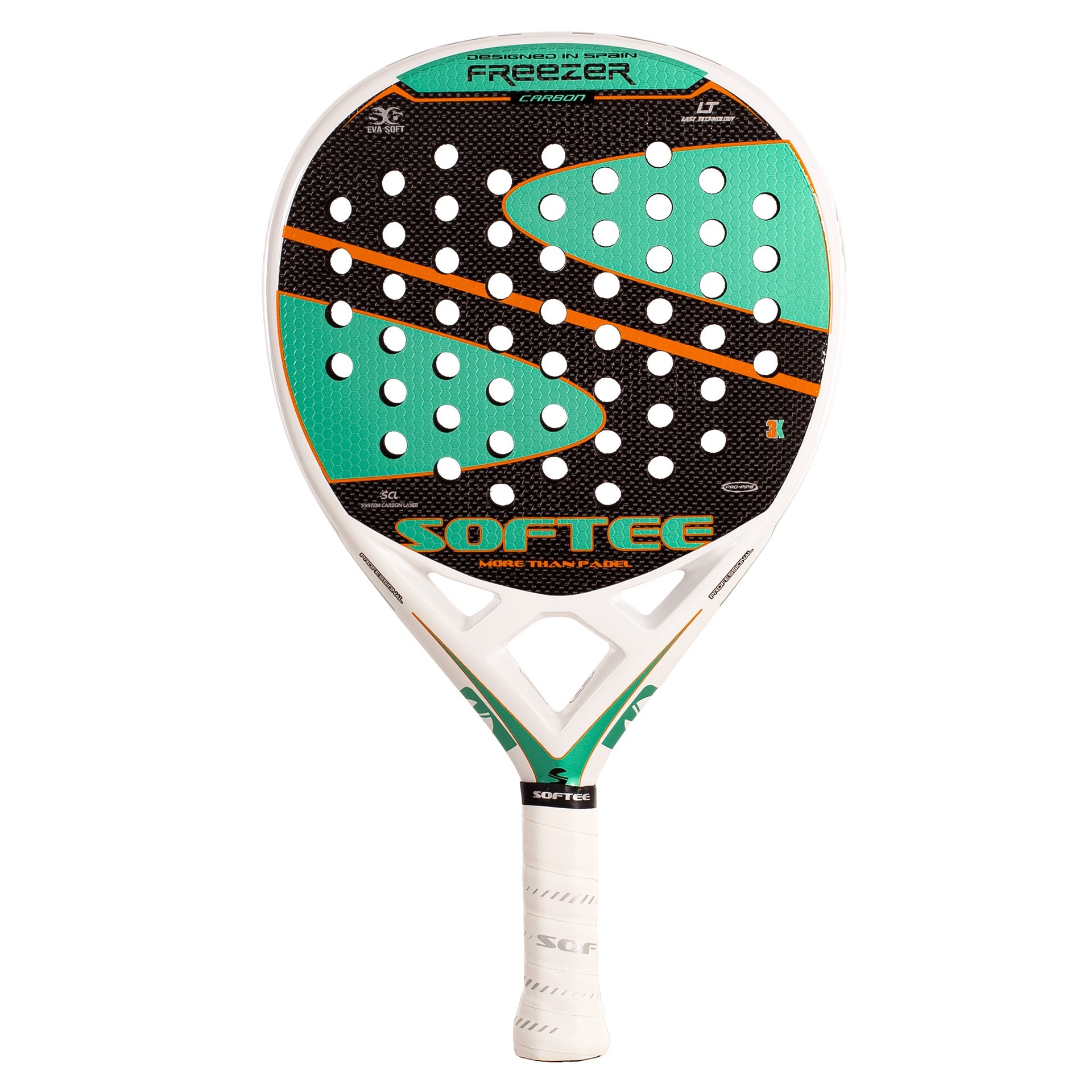 PALA PÁDEL SOFTEE FREEZER CARBON 3K VERDE SFT