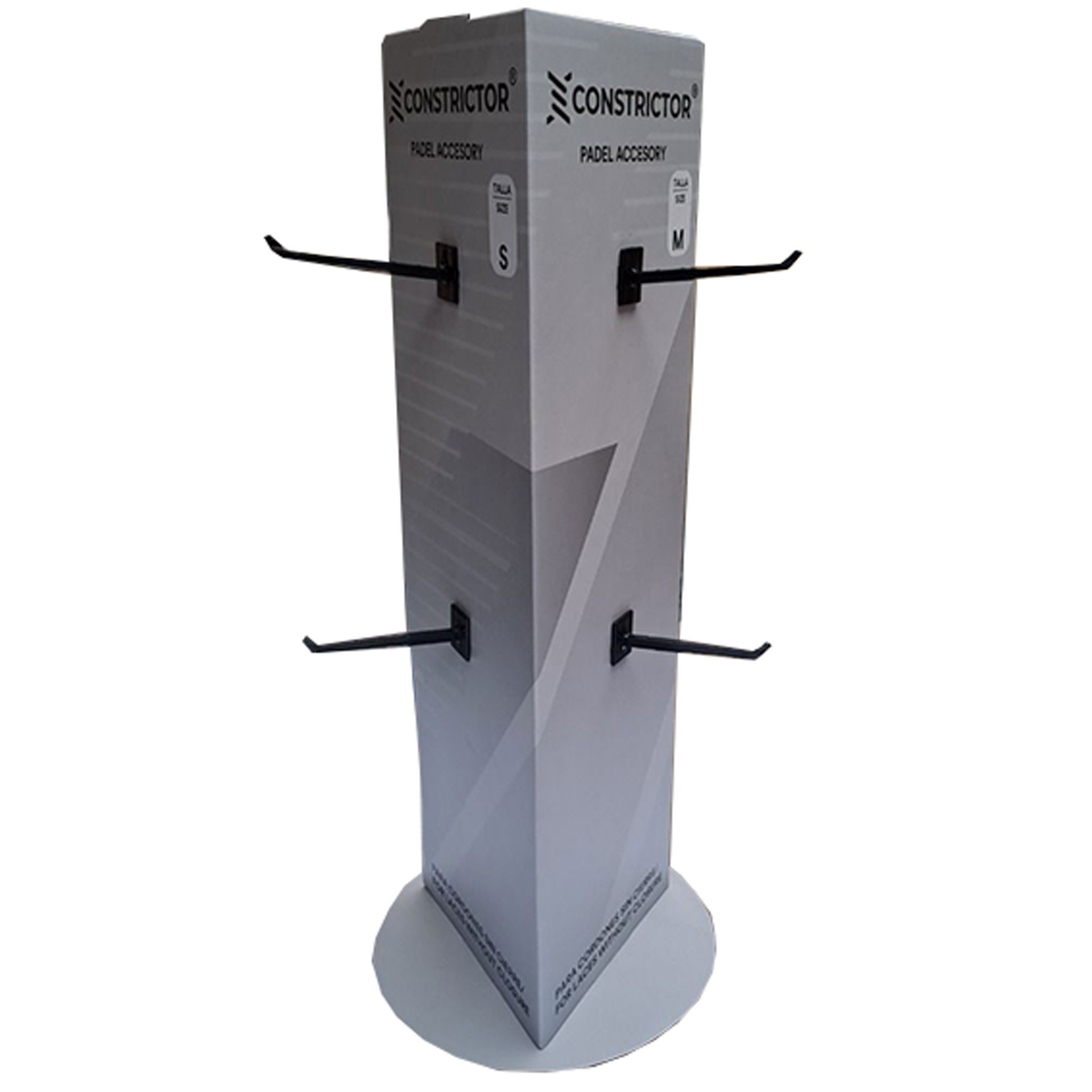 EXPOSITOR CONSTRICTOR PARA CIERRE DE CORDÓN PALAS DE PÁDEL